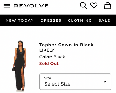 Revolve - Likely Black Sleeveless Tuxedo Maxi Dress with Front Slit | eBay