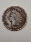 1907 Indian Head Cent Penny Circulated But Nice  US Type Coin Collectable IH248