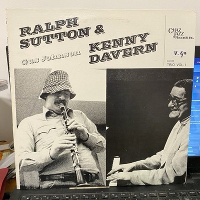RALPH SUTTON + KENNY DAVERN  - Trio Vol. 1 - Used Jazz Vinyl LP (1980) VG CONDN