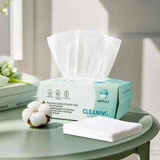 Soft Face Towel 100% Biobased Facial Towels Makeup Remover Dry Wipes Disposable