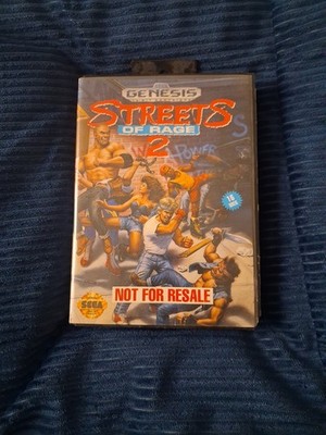 SEGA Streets of Rage 2 Sega Genesis Not For Resale 1-2 Players w/ Case