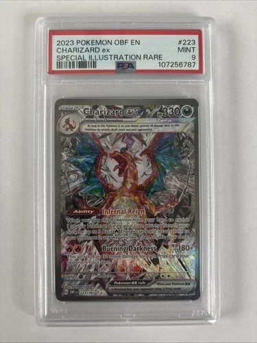 2023 POKEMON OBF EN-OBSIDIAN FLAMES SPECIAL ILLUSTRATION RARE CHARIZARD EX PSA 9