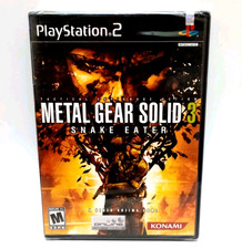 Metal Gear Solid 3 Snake Eater Konami Sony PlayStation 2 PS2 New Sealed 