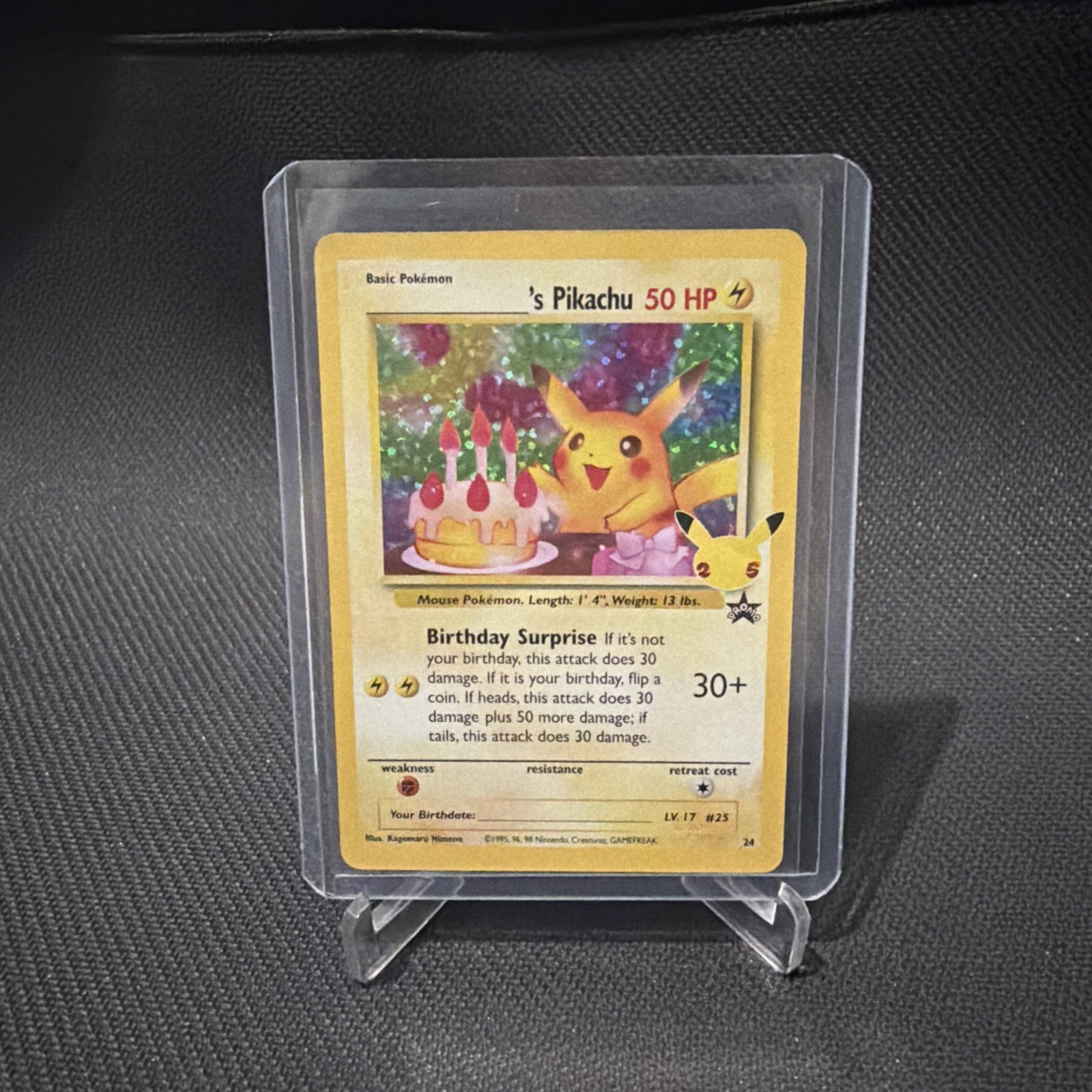 Birthday Pikachu 2021 Celebrations: Classic Collection #24 Holo
