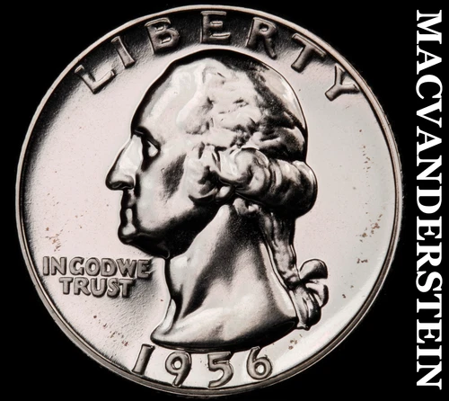 1956 Silver Washington Quarter-Choice Gem Proof Lustrous No Reserve #i1189