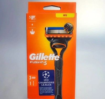 Gillette Fusion5 Starterset 1x Gillette Rasierer 3x Ersatzklingen Neu