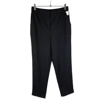 Treasure & Bond Nordstrom New Womens High Rise Trouser Pant Black Medium Classic
