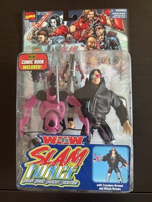 WCW Wrestling Marvel Toy Biz Toybiz SLAM Force Complete Set Bret