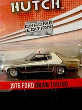 Greenlight 1976 Ford Gran Torino Starsky  Hutch Hollywood Chrome Edition Chase