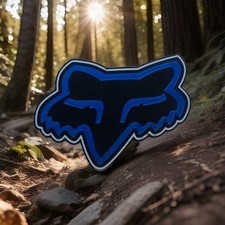 Fox Hitch Cover Plug Trailer Ford Chevy Dodge Toyota Jeep Nissan Racing Tow Blue Fox Hitch Cover Plug Trailer Ford Chevy Dodge Toyota Jeep Nissan Racing Tow Blue