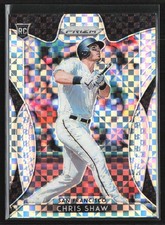 Chris Shaw 2019 Panini Prizm Power Plaid /75 #63 San Francisco Giants