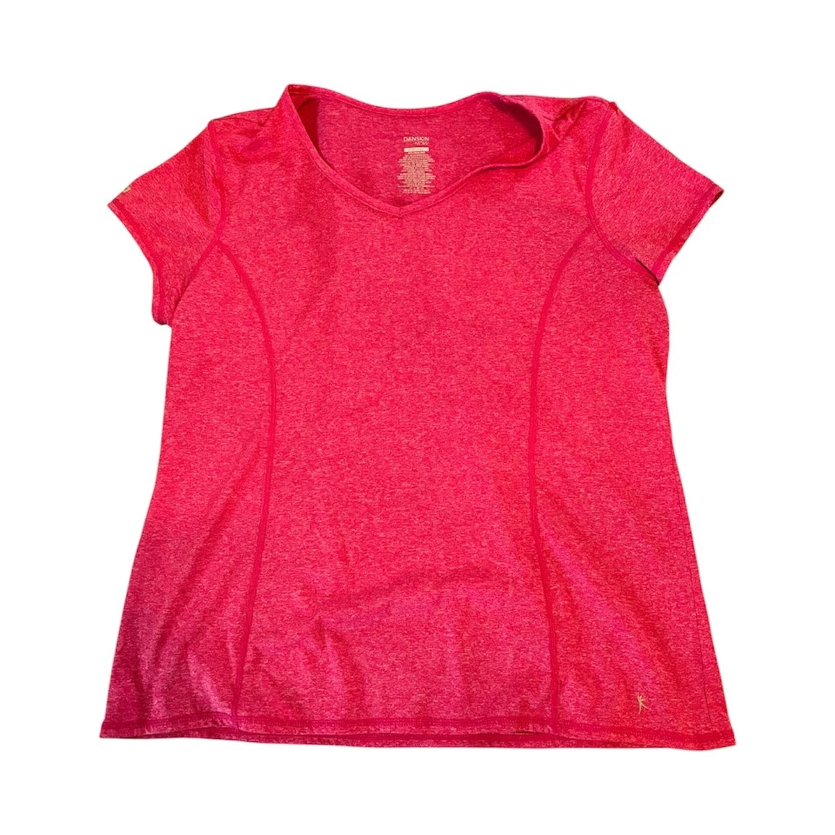 Top Danskin Now Activewear Rose Chaud - Manches Longues Raglan, Taille S Filles (6-6X)