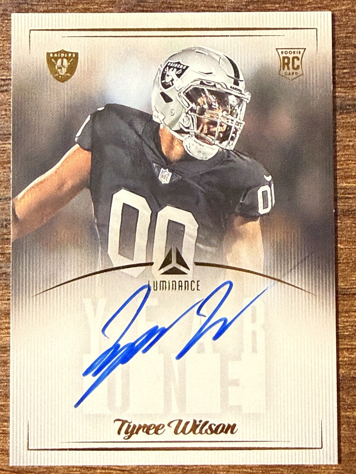 Tyree Wilson Panini Luminance Year One Signatures #Y1TYR Base