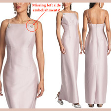 NWD 795 Sachin Babi 12 Pryce Stretch Mikado Gown in Blush Pink J2138