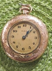 Antique Vintage ELGIN LADIES Pendant Pocket Watch 20 Yr Gold Filled Case Runs!