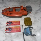 Vintage 1986 GI Joe Devilfish Devil Fish Boat, Cards And Accessories