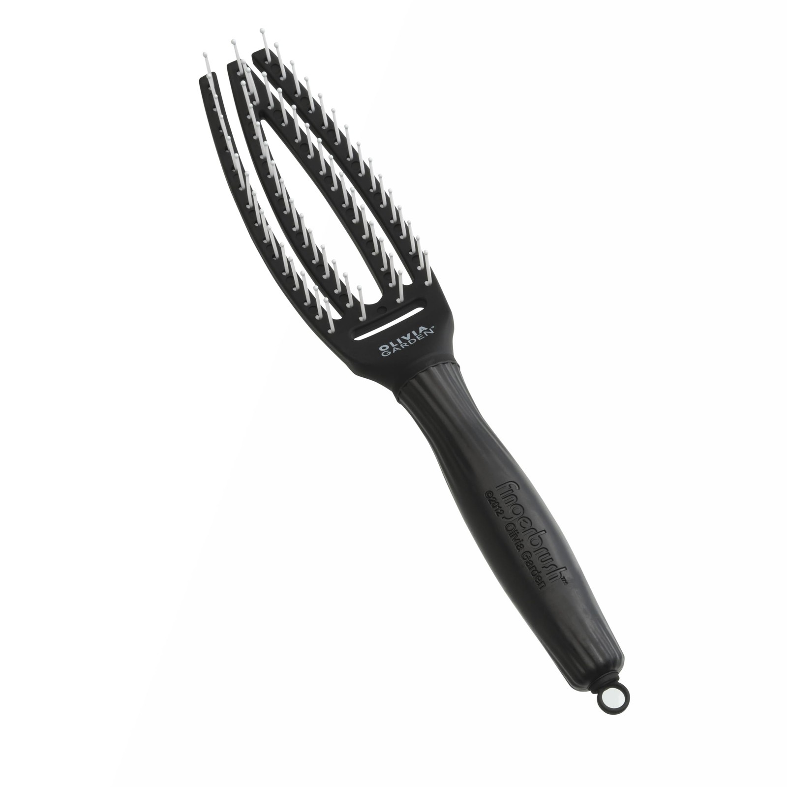 Brosse à cheveux Fingerbrush Care Iconic Small en poils noirs premium