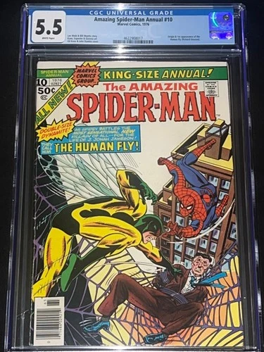 Amazing Spider-Man Annual #10 - CGC 5.5 - 1st Human Fly  App  - 1976
