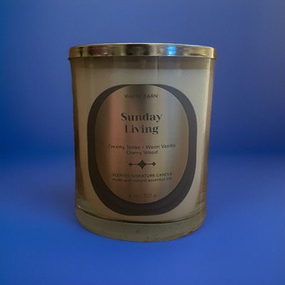 Bath And Body Works Sunday Living Single Wick Candle Retired