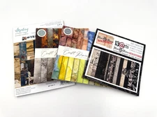 Lot of Various 6x6" Scrapbook Papers, MINTAY CRAFT CONSORTIUM 13ARTS, PreOwned