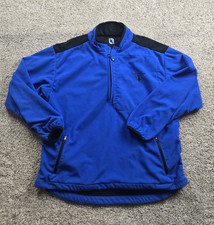 FootJoy Dry Joys Jacket XL Blue Fleece Golf 1/2 Zip Pullover Long Sleeve