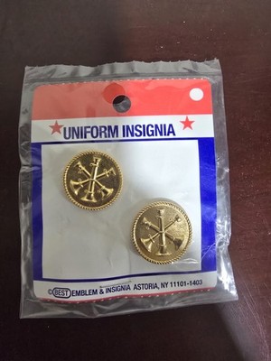 Uniform Insignia Fire Discs 4 Bugles Gold