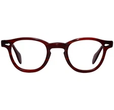 VINTAGE AMERICAN OPTICAL AO 42-24 RED TORTOISE EYEGLASSES FRAME MID CENTURY