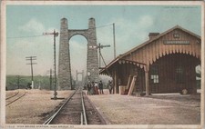 High Bridge Station Kentucky KY Railroad Stone Arch Postcard