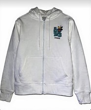 Disney Parks Disneyland 2025 White Zip Up Hoodie Sweatshirt large  New
