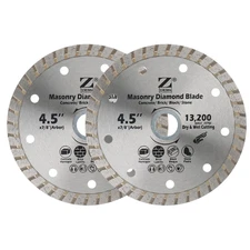 4.5 Inch Diamond Saw Blade for Angle Grinder, Turbo Rim Tile Cutting Blade for C