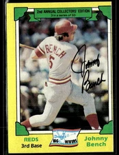 1982 Topps Drake's Big Hitters #3 Johnny Bench Reds Baseball Card 3302C