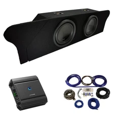 Fits 10-15 Chevy Camaro Coupe Trunk Alpine SWT-10S4 Dual 10 Sub Box New & S-A60M