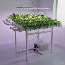 Hydroponic Site Grow Kit System 36/54/90/108 Planting Sites w/ Water Pump&Timer