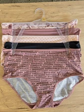 5 PK Adrienne Vittadini AV8647 Womens Brief Underwear Panties  L,1X,2X