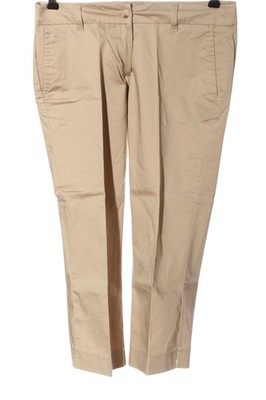 KOTON 3/4-Hose Damen Hose Gr. DE 34 creme Business-Look