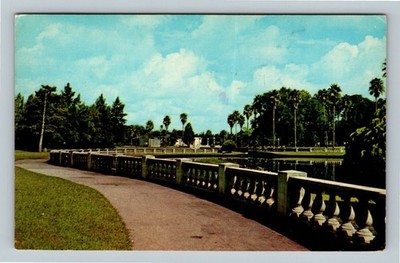 Jacksonville FL, Hogans Creek, Park, Florida Vintage Postcard