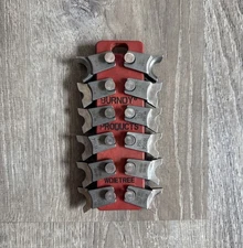 Set Of 6 Burndy Products W Crimp Dies  With  Burndy Wdietree Holder