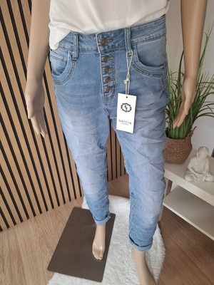   KAROSTAR BIG SIZE BAGGY JEANS Hose Blau M - XXXXL K8832