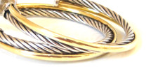 DAVID YURMAN 18/K GOLD EXTRA LARGE CROSSOVER EARRINGS