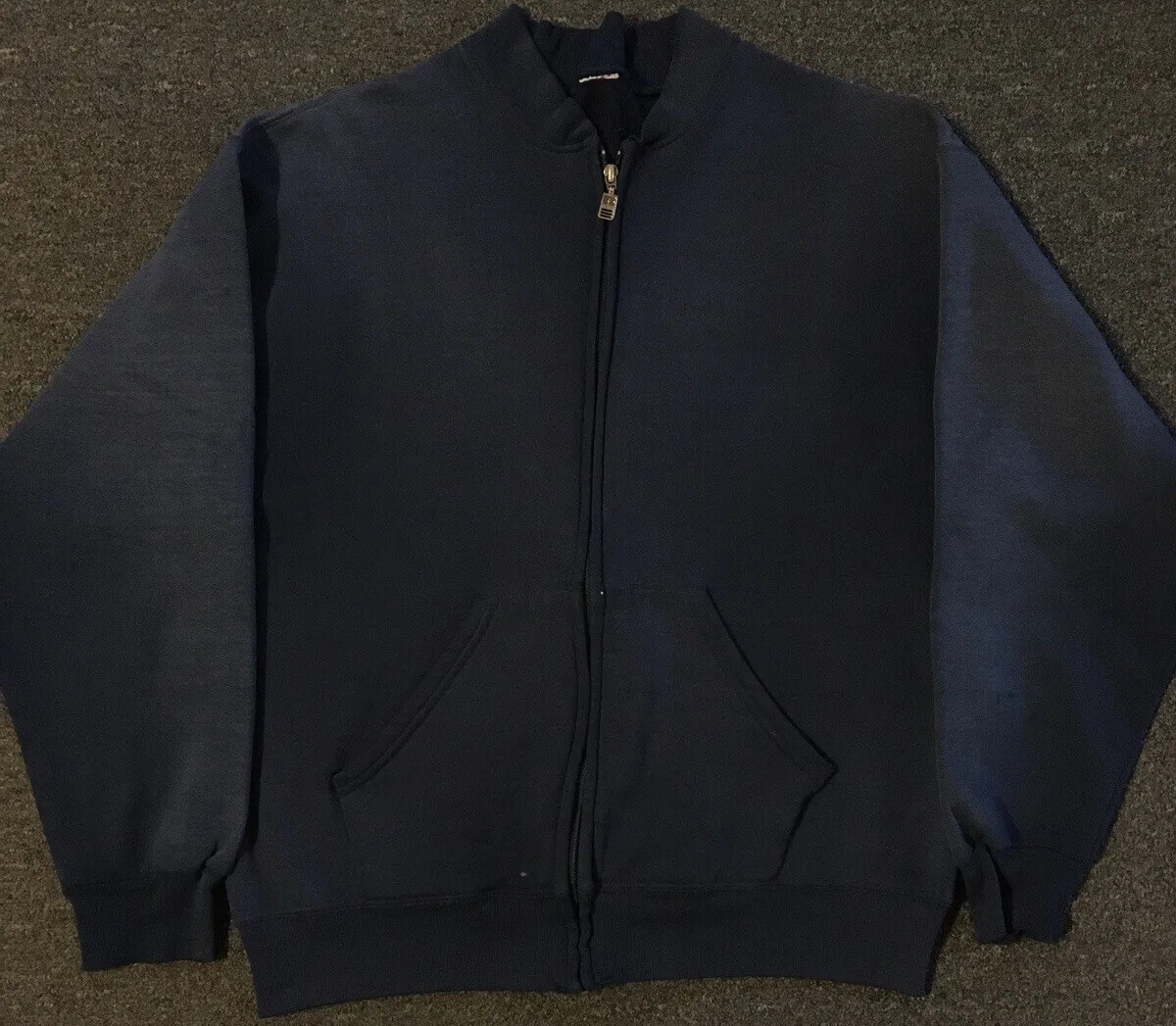 Vtg Russell Faded Cardigan Zip Sweatshirt M Track Grunge Vtg Russell Faded Cardigan Zip Sweatshirt M Track Grunge