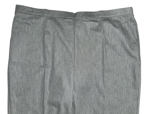 Alfred Dunner 22W Pants Heather Gray Traditional Fit Easy Care Comfort Pull-On - Picture 5 of 6