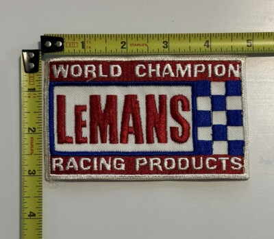 VINTAGE 3 x4.75  LeMANS World Champion Racing Products Patch ORIGINAL 1970s MINT