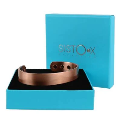 Copper Magnetic Bracelet/Bangle Matt Cuff 6 Magnets Health Rare Earth NdFeB