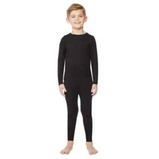 32 Degrees Kids' Heat 2-Piece Set Black Sz Medium (8/10) Crew Neck + Legging NWT
