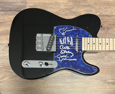* THE DB'S * signed guitar * DECIBELS * PETER, CHRIS, WILL & GENE * 2