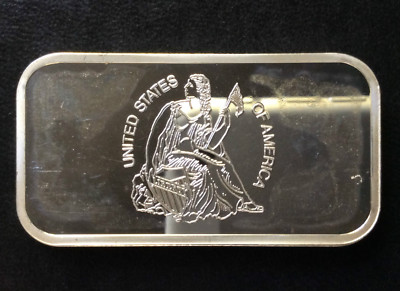 1972 Washington Mint Seated Liberty WM-48 Silver Art Bar A2625 | eBay