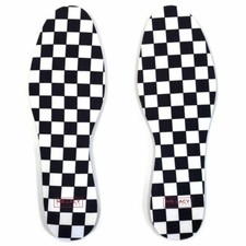 Mr. Lacy Relax Memory Foam Insoles, Checkered Black White Premium Quality