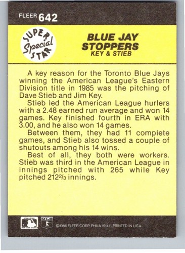 1986 Fleer Baseball Complete Your Set You Pick Choose #496 - 660 - Picture 273 of 295