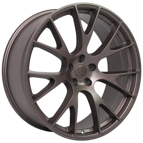 (Set of 4) OE Wheels DG15 20x9 5x115 +18mm Bronze Wheels Rims 20