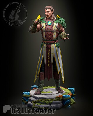 Halsin Baldurs Gate 3 Unpainted | Unassembled 3D printed Resin Model Kit